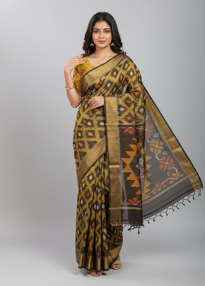 Multicolor Pure Cotton Saree With Blouse Piece