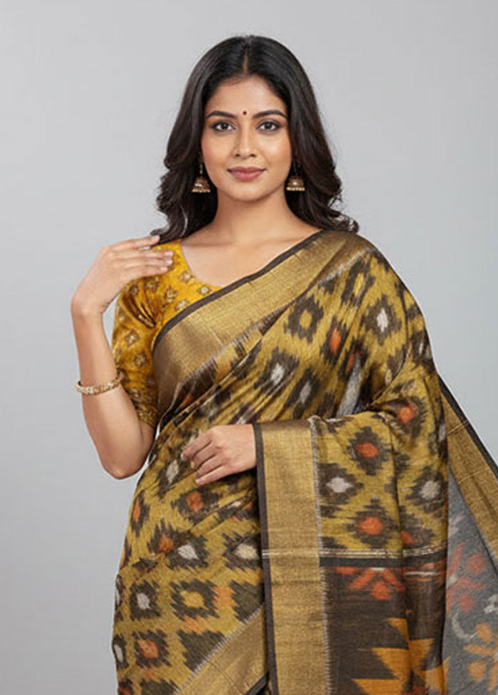 Multicolor Pure Cotton Saree With Blouse Piece