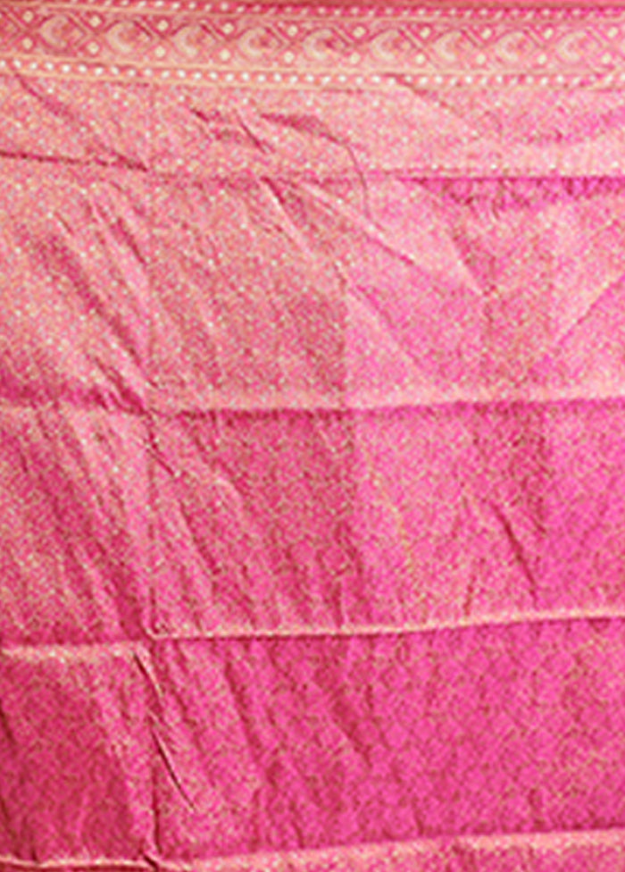 Blue Handloom Jamewar Pure Silk Saree With Blouse Piece