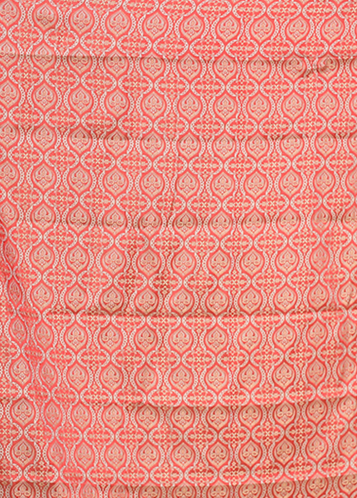 Cream Kanjivaram Silk Saree With Blouse Piece