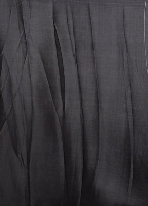 Black Georgette Saree With Blouse Piece