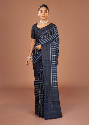 Blue Tussar Silk Saree With Blouse Piece