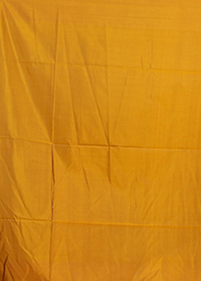 Blue Kanjivaram Silk Saree With Blouse Piece
