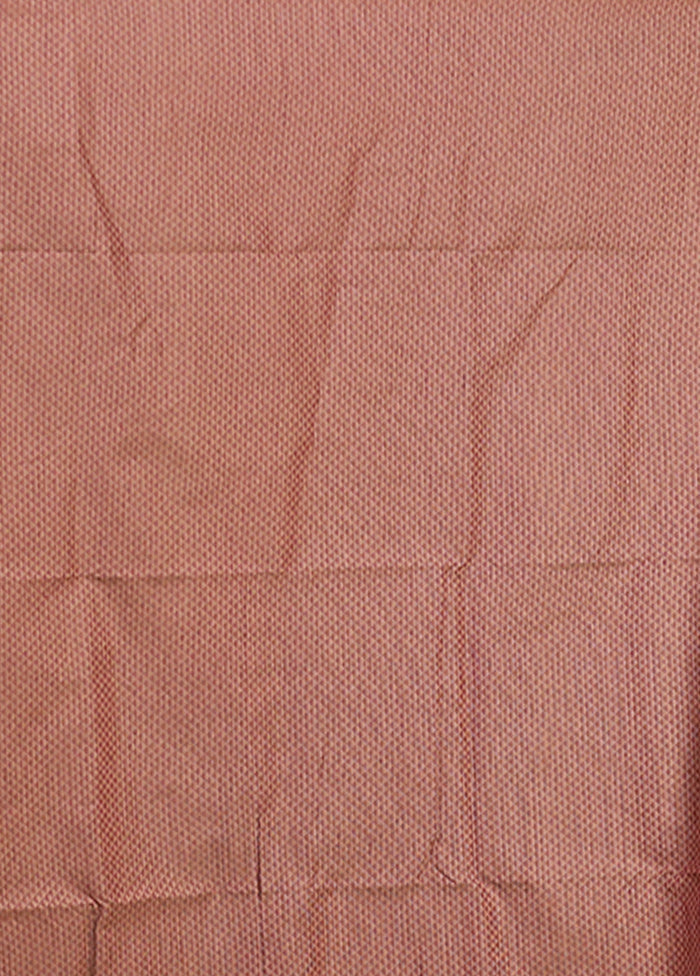 Purple Cotton Saree With Blouse Piece