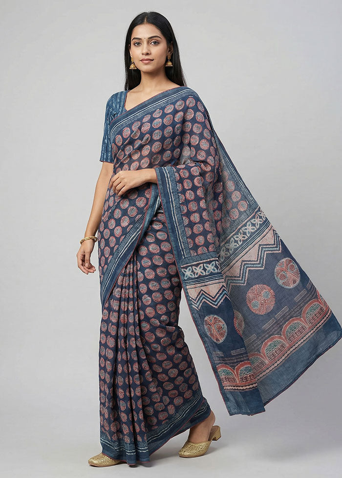 Black Tussar Silk Saree With Blouse Piece