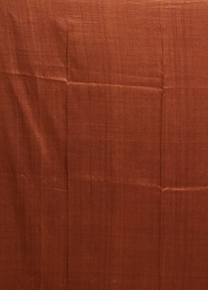 Purple Tussar Silk Saree With Blouse Piece