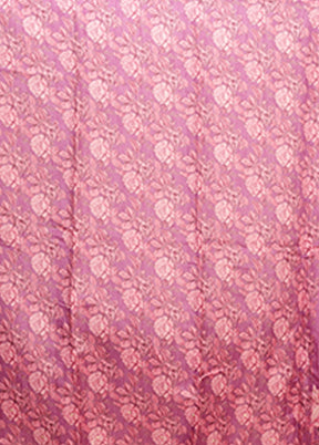 Purple Tussar Silk Saree With Blouse Piece