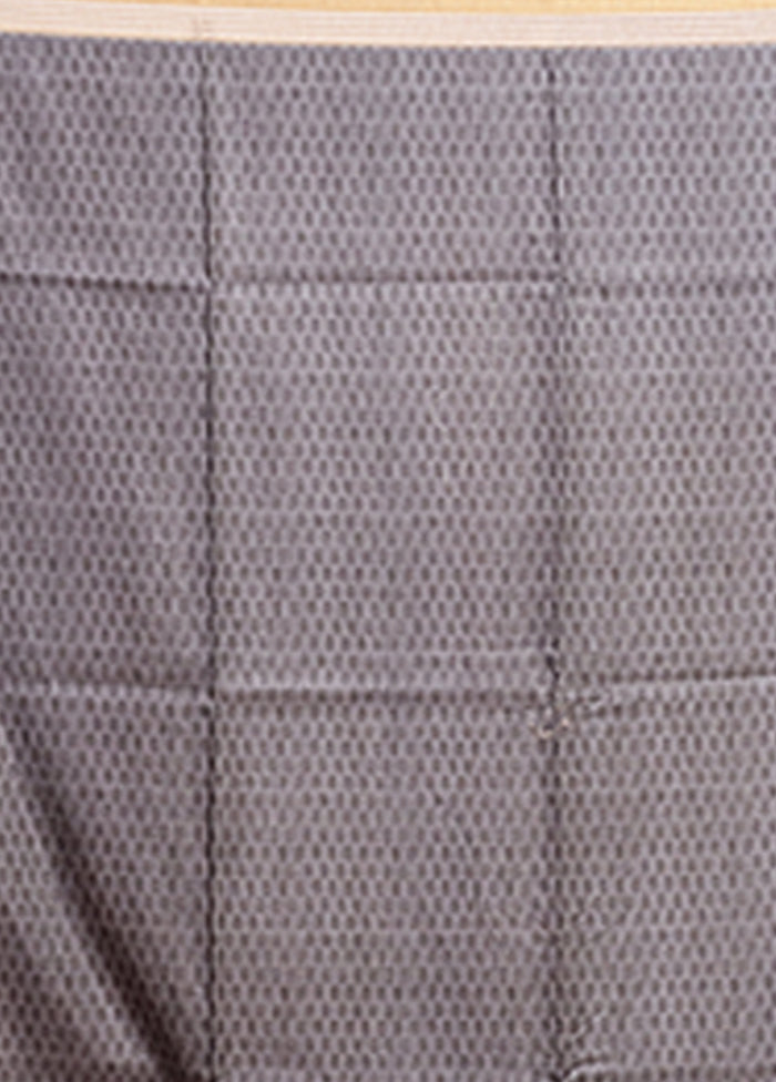 Cream Tussar Silk Saree With Blouse Piece