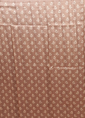 Brown Tussar Silk Saree With Blouse Piece