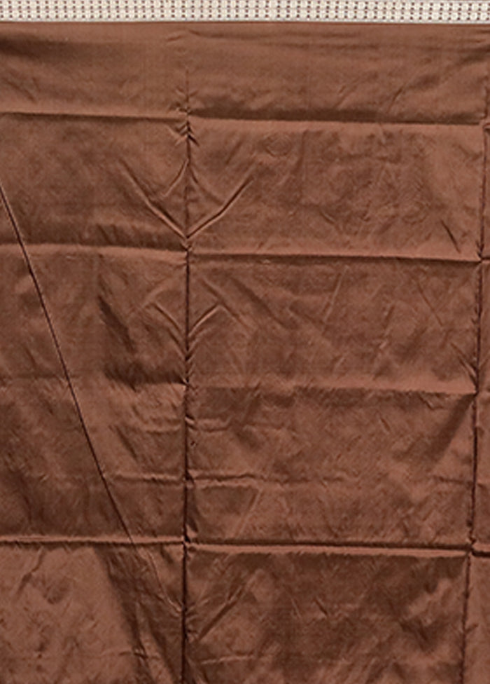 Grey Handloom Bomkai Pure Silk Saree With Blouse Piece