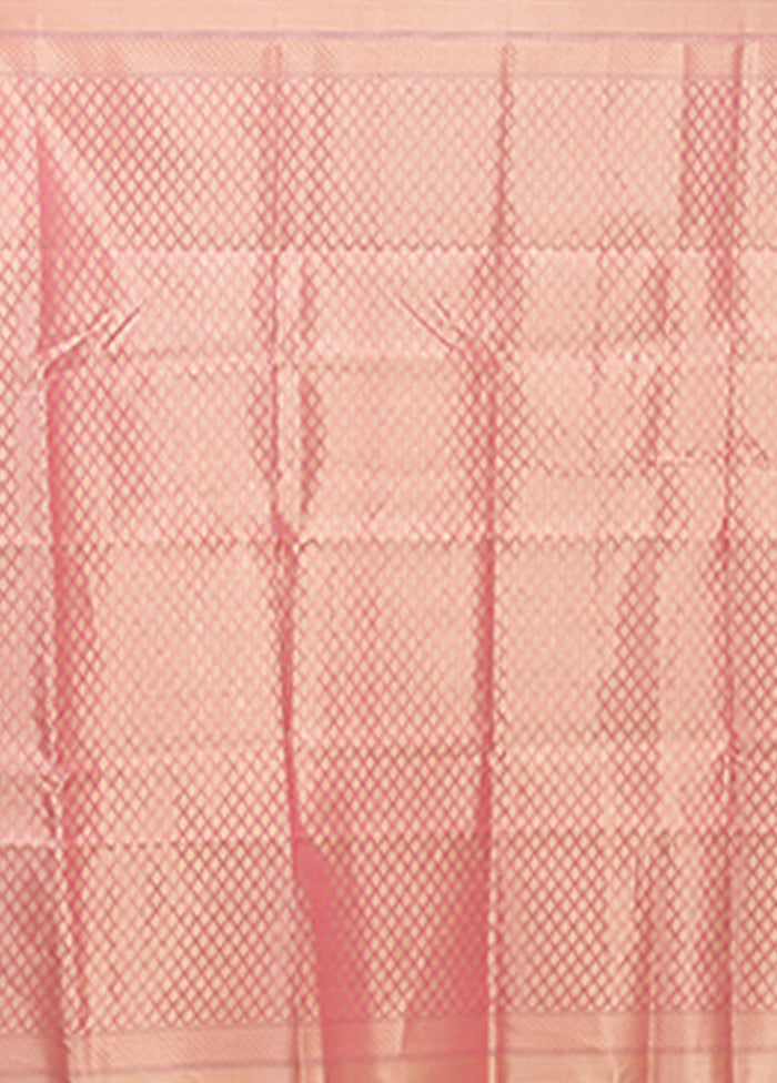 Pink Organza Saree With Blouse Piece