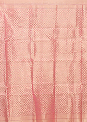 Pink Organza Saree With Blouse Piece