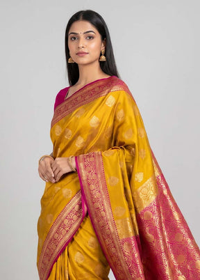Grey Katan Silk Saree With Blouse Piece