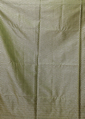 Green Dupion Silk Saree With Blouse Piece