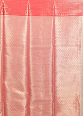 Cream Cotton Saree With Blouse Piece