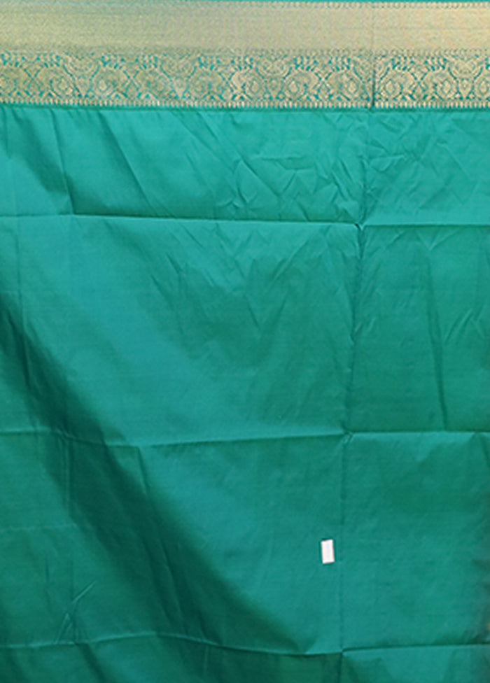 Yellow Kanjivaram Silk Saree With Blouse Piece