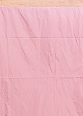 Pink Kanjivaram Silk Saree With Blouse Piece
