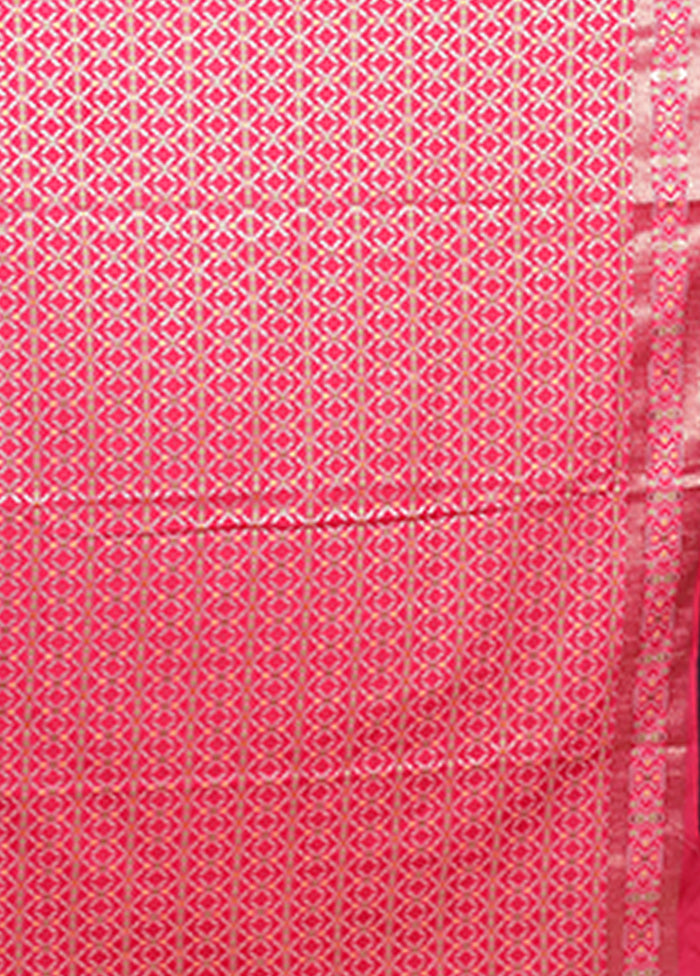 Blue Dupion Silk Saree With Blouse Piece