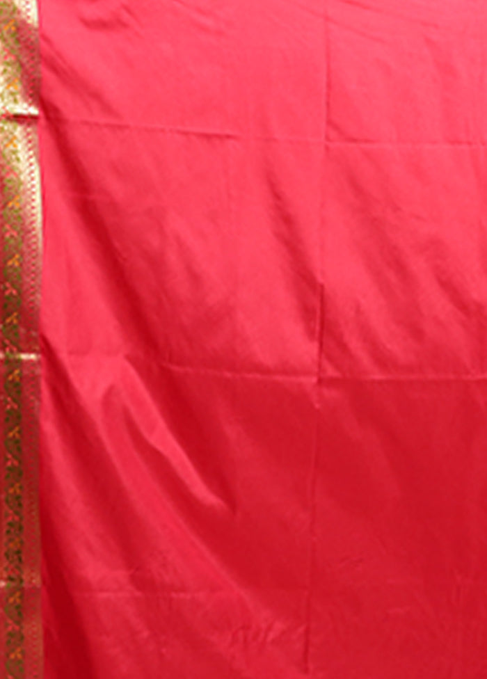 Blue Dupion Silk Saree With Blouse Piece