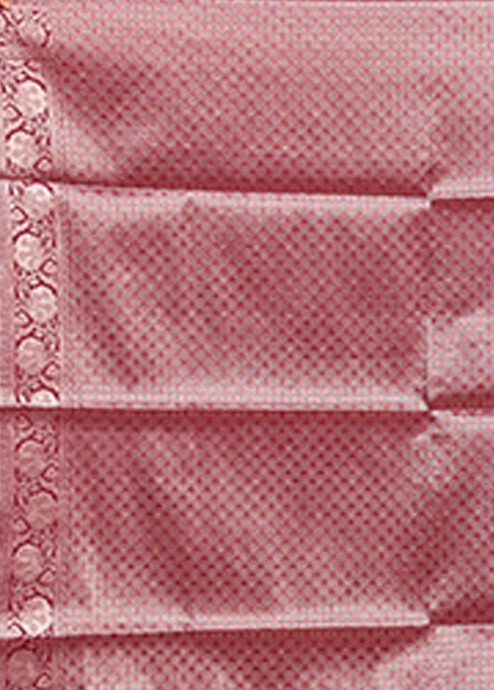 Purple Dupion Silk Saree With Blouse Piece