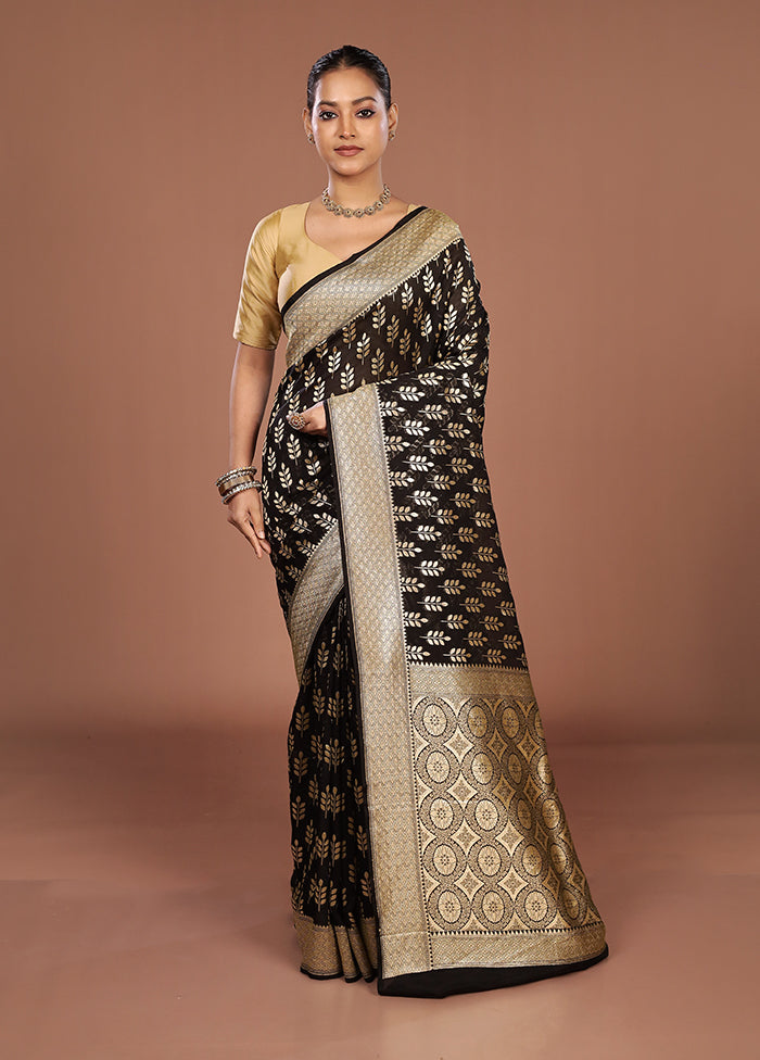 Black Georgette Saree With Blouse Piece