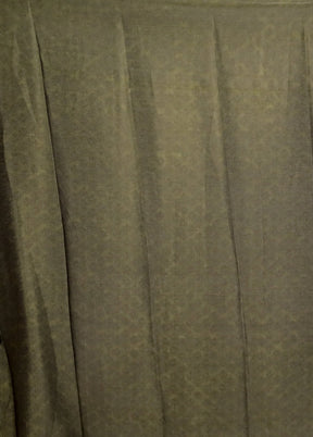 Green Printed Silk Saree Without Blouse Piece