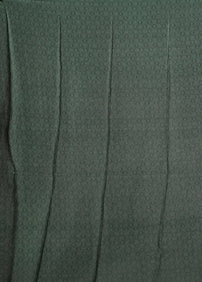 Green Printed Silk Saree With Blouse Piece