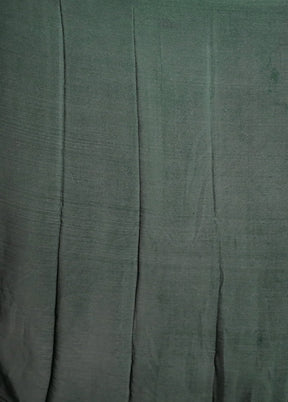 Green Printed Silk Saree With Blouse Piece