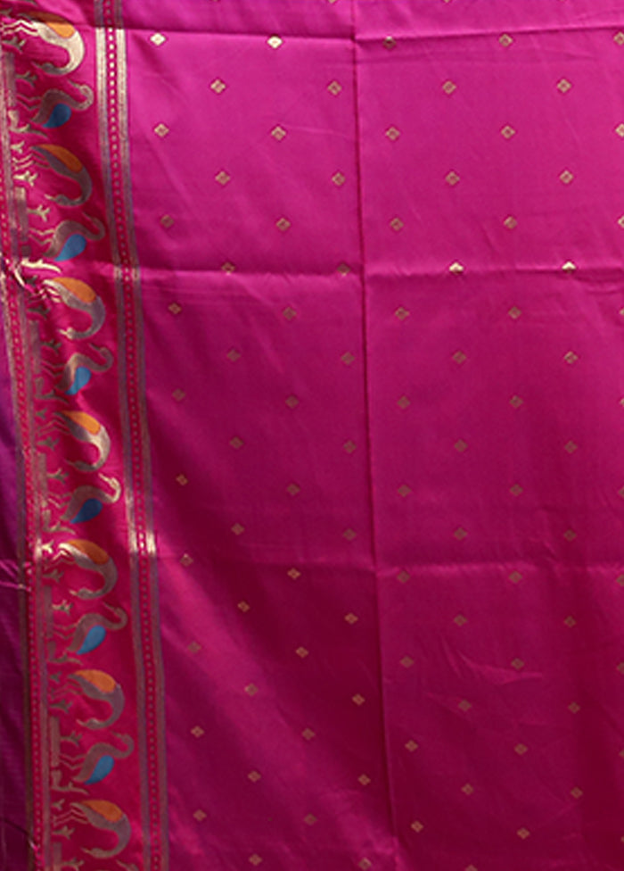 Blue Dupion Silk Saree With Blouse Piece