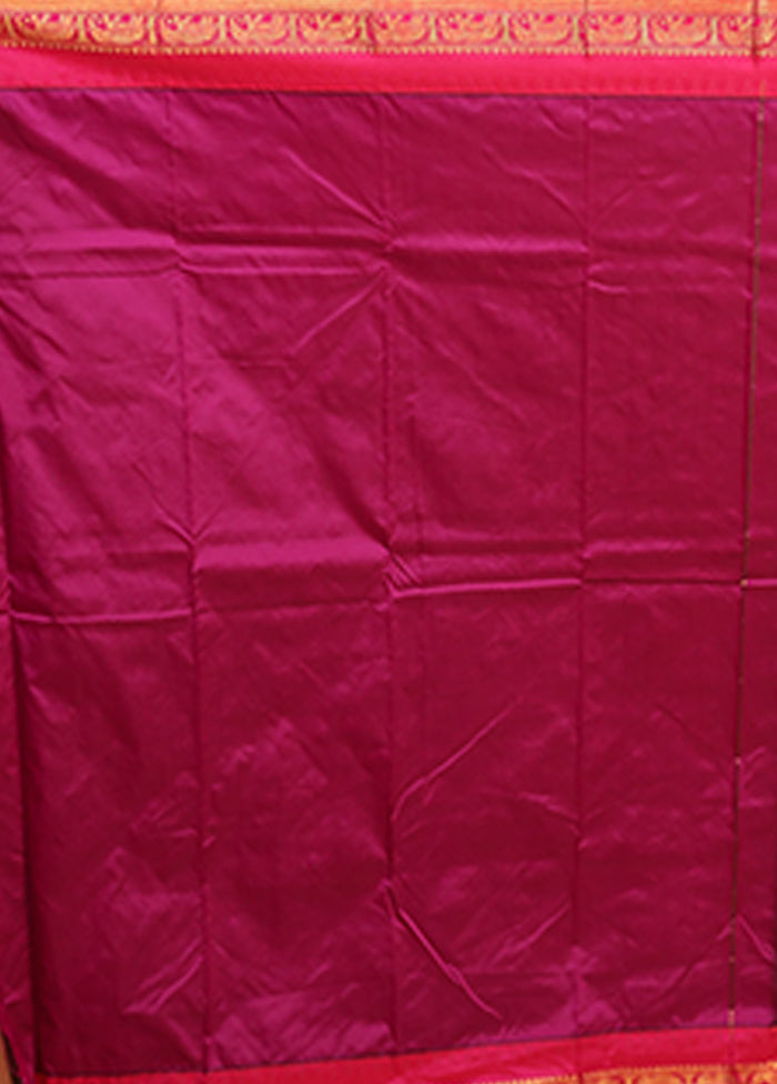 Green Kanjivaram Silk Saree With Blouse Piece