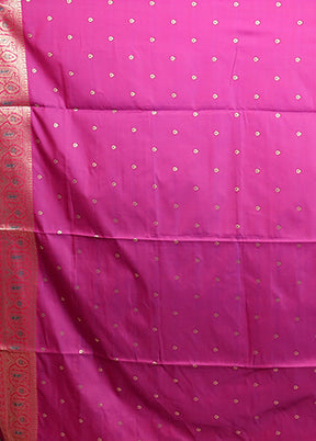 Blue Dupion Silk Saree With Blouse Piece