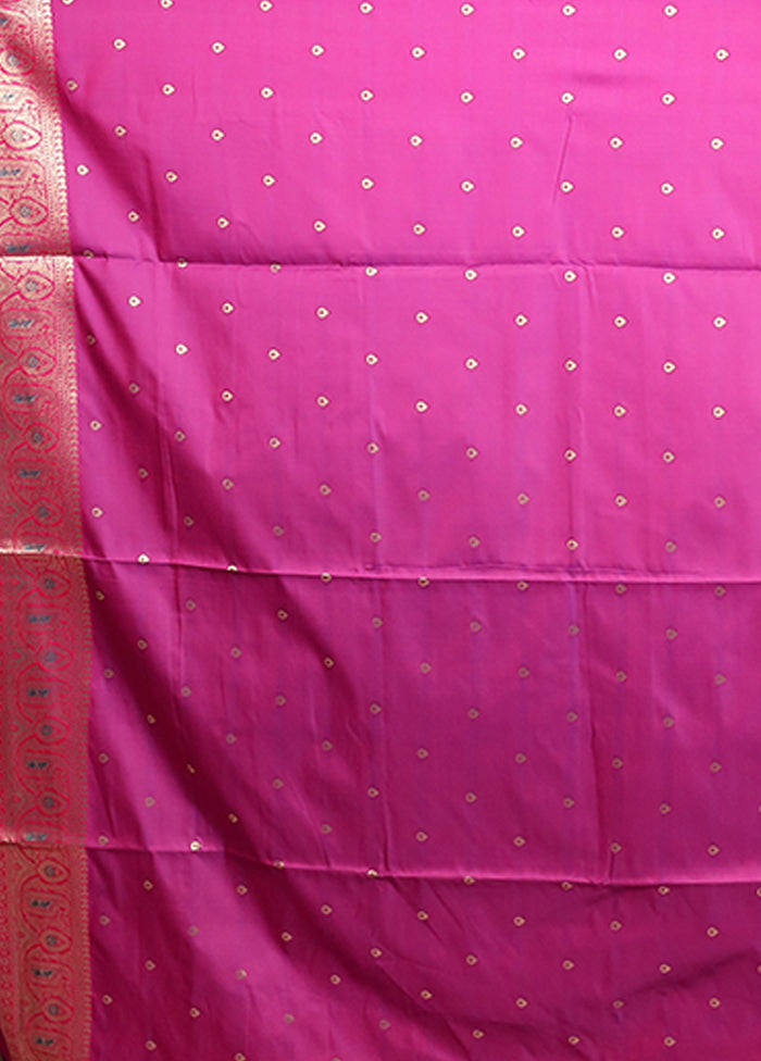 Blue Dupion Silk Saree With Blouse Piece