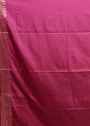 Blue Dupion Silk Saree With Blouse Piece