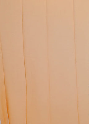 Yellow Chiffon Silk Saree With Blouse Piece