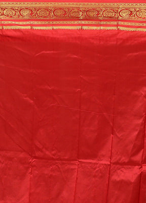 Cream Handloom Kanjivaram Pure Silk Saree With Blouse Piece