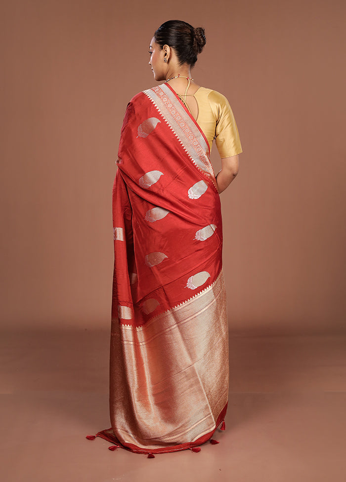 Purple Dupion Silk Saree With Blouse Piece