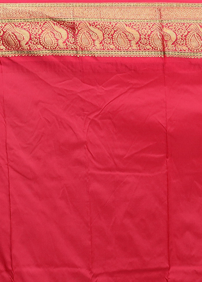 Blue Kanjivaram Silk Saree With Blouse Piece