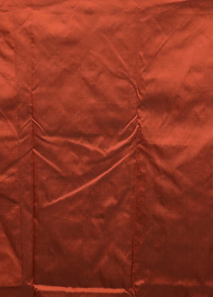 Maroon Kanjivaram Silk Saree With Blouse Piece