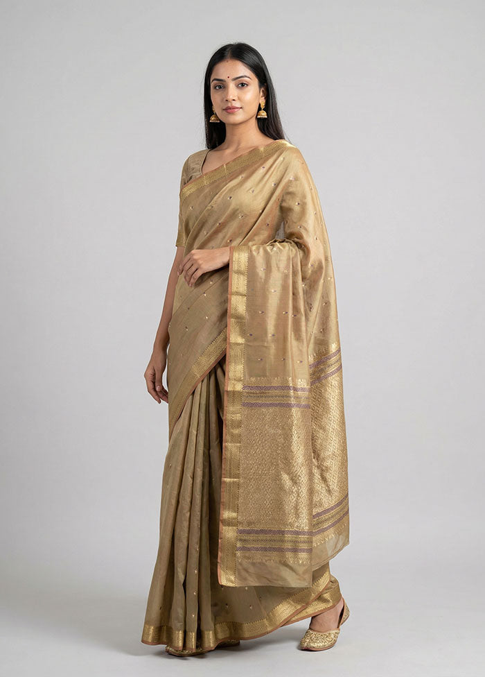 Green Kanjivaram Silk Saree With Blouse Piece
