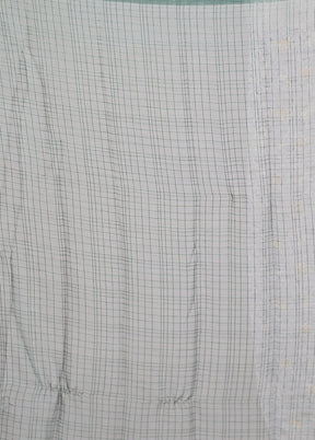 Green Chiffon Silk Saree With Blouse Piece