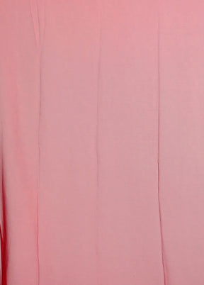 Red Chiffon Silk Saree With Blouse Piece