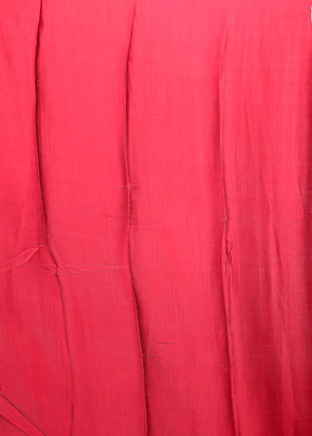 Pink Printed Silk Saree Without Blouse Piece