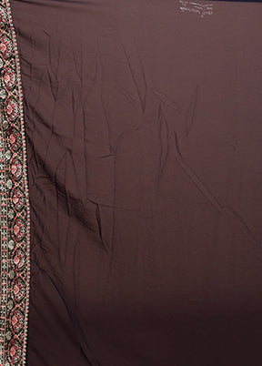 Blue Handloom Chiffon Pure Silk Saree With Blouse Piece