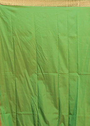Green Kanjivaram Silk Saree With Blouse Piece