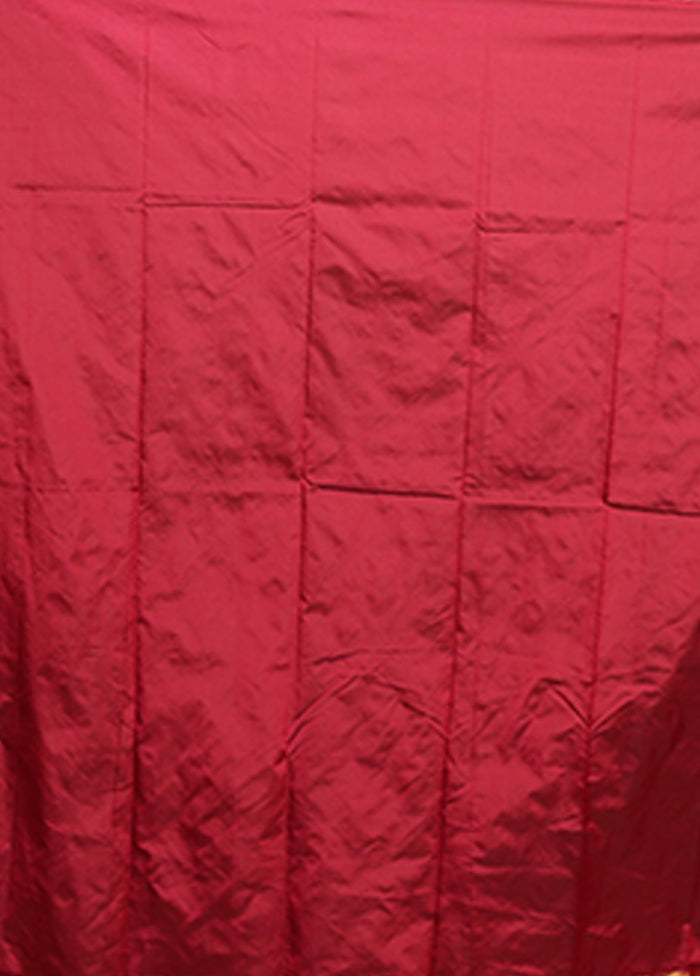 Purple Kanjivaram Silk Saree With Blouse Piece