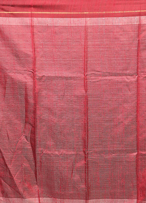 Cream Handloom Tussar Pure Silk Saree With Blouse Piece
