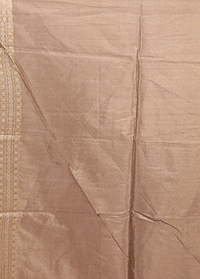 Cream Tissue Silk Saree With Blouse Piece