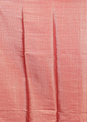 White Dupion Silk Saree With Blouse Piece