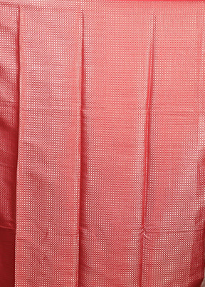White Dupion Silk Saree With Blouse Piece