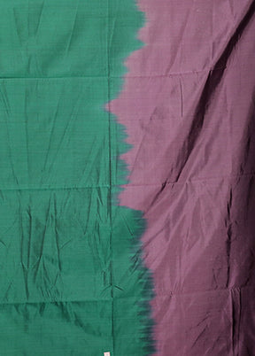 Purple Kanjivaram Silk Saree With Blouse Piece